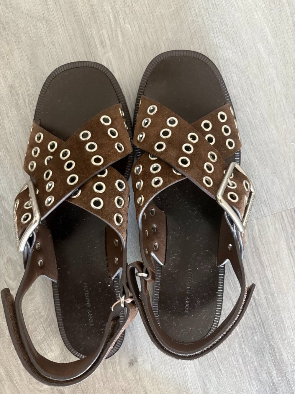 Tory Burch Cross Band Sandal - Mustang